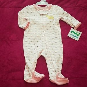 Baby Girl Footed Pajamas